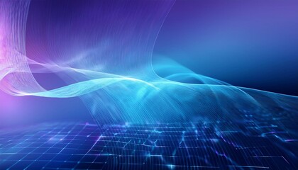 Abstract blue and purple tech background