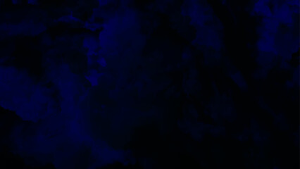 Wall Mural - Dark blue watercolor background.  Navy blue and black background texture. Blue background. Beautiful dark gradient hand drawn by brush grunge background.