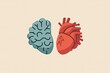 © Andrew505 - Brain and Heart Illustration: Mental and Cardiovascular Health Concept for Medical Education and Wellness Awareness