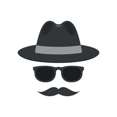 spy icon. browse the web privately in incognito mode. vpn. virtual private network. vector icon isol