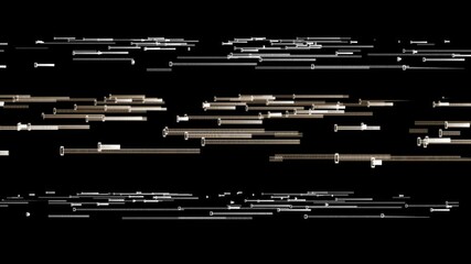 Wall Mural - abstract dark background moving dot and line metaphor cyber futuristic data transfer network connect