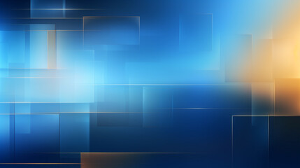 Wall Mural - Modern abstract gradient dark navy blue banner background, Orange and Arctic blue square shape background presentation design.