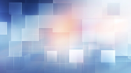 Wall Mural - Background Abstract for Blue colored Tech Finance Fintech Pixel Pattern. 3d rendering of white and blue abstract geometric background. 