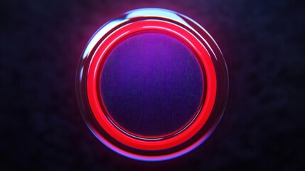 Neon Glowing Circle Abstract Background for Technology  Gaming  and Futuristic Design
