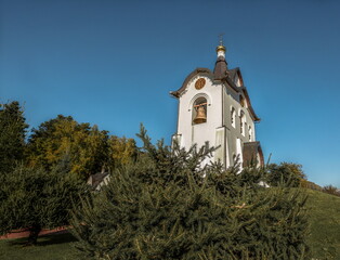  Bell tower in the Holy Dormition Monastery in Krasnoyarsk