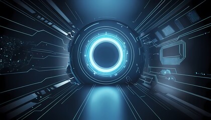 technology background with code
