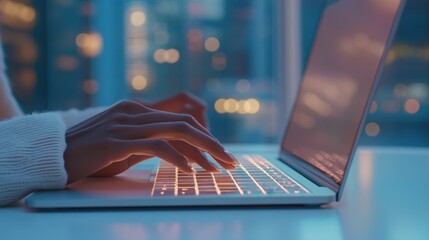 Sticker - The Laptop and Hands Typing