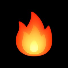 Fire Emoji Illustration
