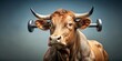 © Andaman - Close-up image of a bull contemplating fitness and getting in shape