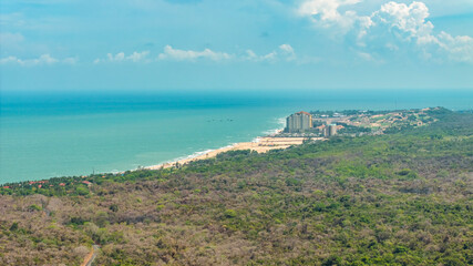 Aerial view Phuoc Buu Nature Reserve at Ba Ria Vung Tau. Concept travel trip in Vietnam nature beautiful landmark.