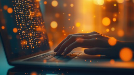The Hand on the Laptop