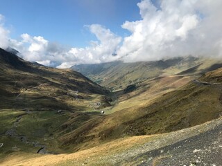 pyrenees nature landscape from the road