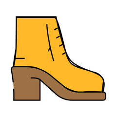 shoe woman line icon vector. shoe woman sign. isolated symbol illustration