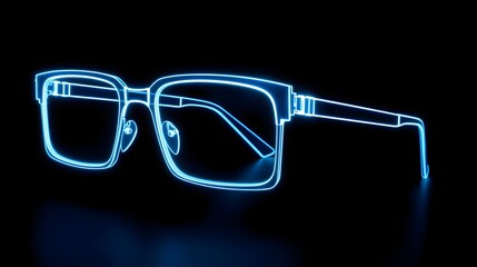 Wireframe Rectangular Glasses