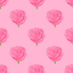 seamless pattern with roses