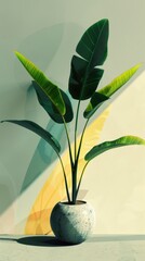 Sticker - Simple plant design with surrealistic elements