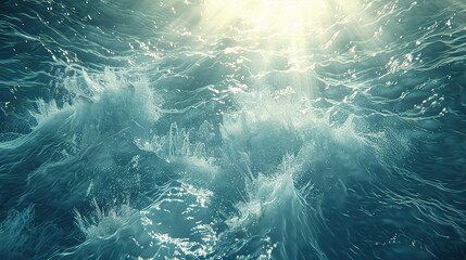 Wall Mural - Ocean Waves Underwater