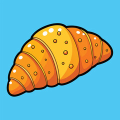 croissants' food vector illustration.