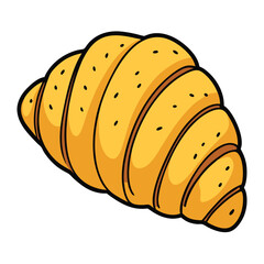 croissants' food vector illustration.