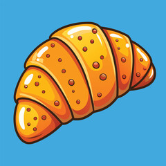 croissants' food vector illustration.