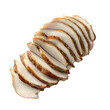 © Borasca - Thinly sliced roasted turkey breast on transparent background