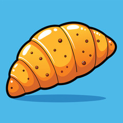 croissants' food vector illustration.