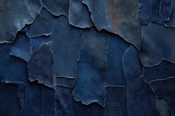 Poster - a blue cloth, there is a lot of cracks