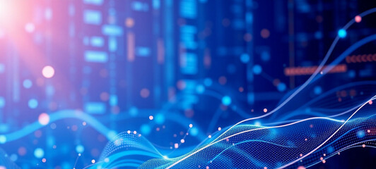 Digital background for tech processes , audio, graphics , data