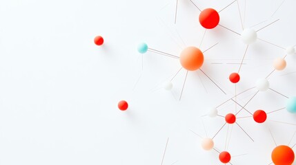 Wall Mural - a complex network of interconnected nodes and lines, symbolizing the vastness and interconnectedness