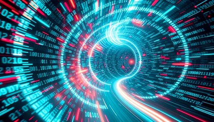 Fast-Moving Binary Code Streams in a Digital Environment