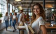 © Imagentive - Smiling Young Woman Holding Notebook in Modern Office Interior