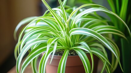 Wall Mural - Close-up of a Spider Plant