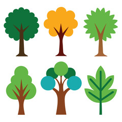 different tree set set vector design
