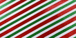 © Costy - red and green striped background, reflective glitter for holiday