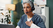 © LuxeShutter24/peopleimages.com - Healthcare, laptop and doctor on a call for telehealth consulting, medical service and online diagnosis. Hospital, digital support and mature woman with headset for results, insurance and wellness