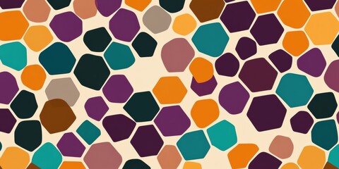 Colorful Hexagon Pattern Background Design