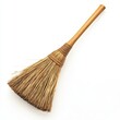 © bajita111122 - A broom with wooden handle and straw bristles, traditional style, isolated on white background