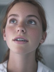 Poster - Woman with freckles