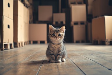 Poster - Kitten on Floor