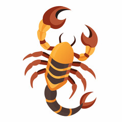 Poster - scorpion vector illustration on a white background