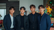 © manapaund - Korean, K-pop, idol, boy group, Christmas, happiness, enjoying, party, gifts