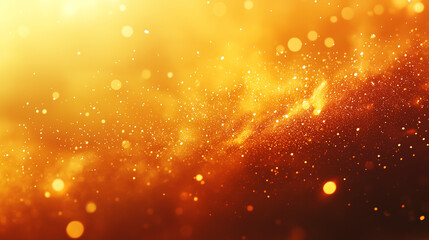 abstract golden bokeh background with warm glow