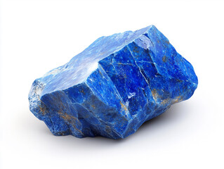 A beautiful lapis lazuli stone featuring deep blue hues, showcasing its natural texture and unique characteristics.