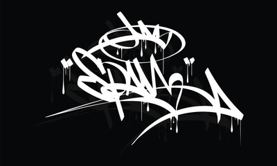 Wall Mural - SPAM graffiti tag style design