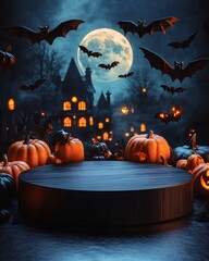 Wall Mural - Halloween display platform