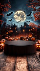 Wall Mural - Halloween display platform