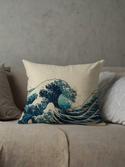 Pillow fluctuating with wave-like motions.