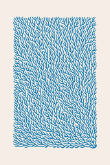 Wall Mural - coral pattern print. wall art. modern art. created with generative ai technology
