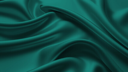 green satin background luxury texture