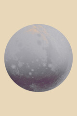 Wall Mural - Minimalist Moon print. Wall art. Modern art. Created with Generative AI technology